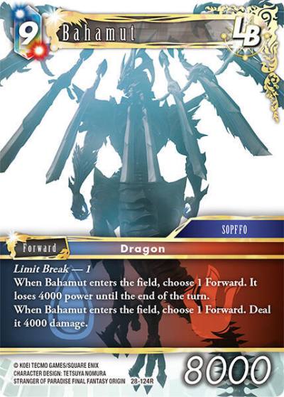 Bahamut 28-124R Dreamlike Oceans Final Fantasy card