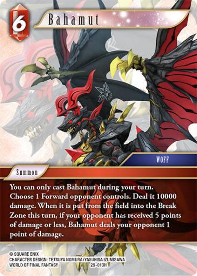 Bahamut 29-013H Blissful Eternity Final Fantasy card