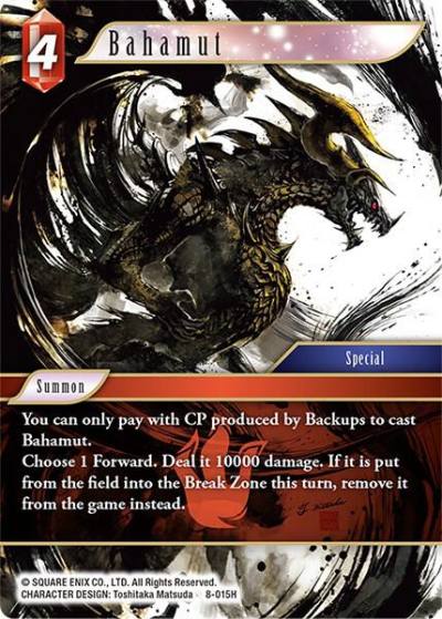 Bahamut 8-015H Opus VIII Final Fantasy card