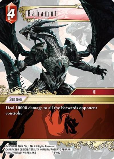 Bahamut B-042 Boss Deck: Final Fantasy VII Final Fantasy card