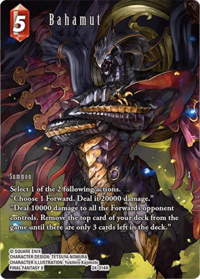 Bahamut Full Art 24-014H Hidden Legends Final Fantasy card
