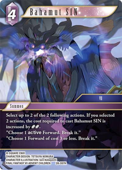Bahamut SIN 28-087H Dreamlike Oceans Final Fantasy card