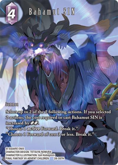 Bahamut SIN (Full Art) 28-087H Dreamlike Oceans Final Fantasy card