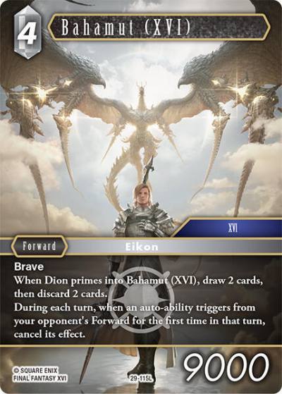 Bahamut (XVI) 29-115L Blissful Eternity Final Fantasy card