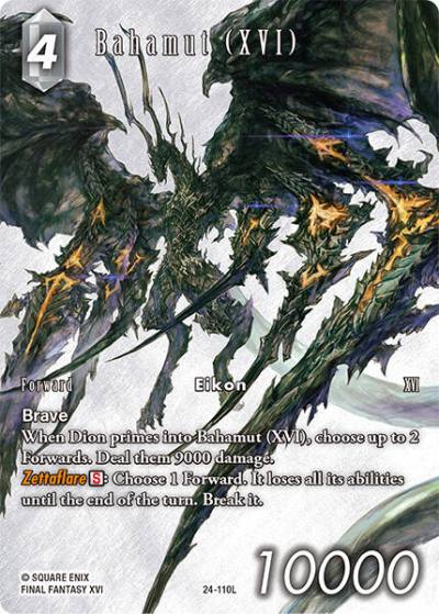 Bahamut (XVI) (Full Art) 24-110L Dreamlike Oceans Final Fantasy card