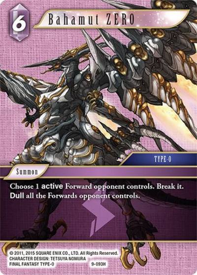 Bahamut ZERO 9-093H Opus IX Final Fantasy card