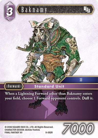 Baknamy 9-092R Opus IX Final Fantasy card