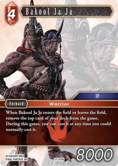 Bakool Ja Ja 27-015R Journey of discovery Final Fantasy card