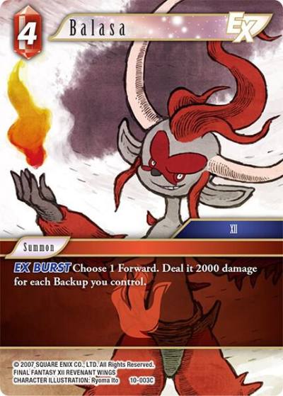 Balasa EX 10-003C Opus X Final Fantasy card
