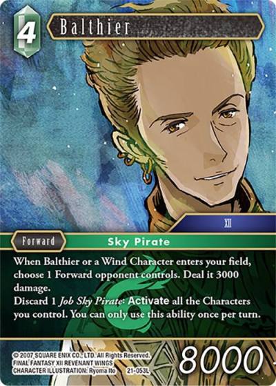 Balthier 21-053L Beyond Destiny Final Fantasy card