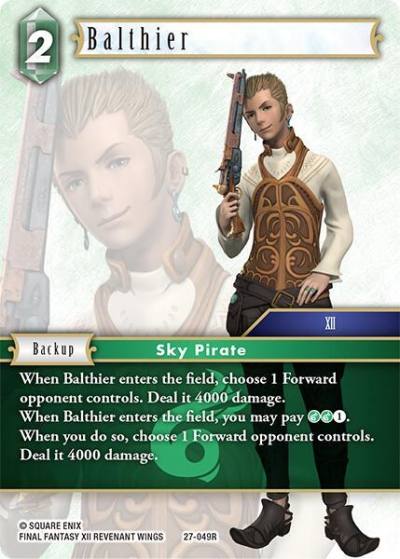 Balthier 27-049R Journey of discovery Final Fantasy card