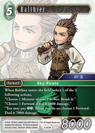 Balthier 9-053R Opus IX Final Fantasy card