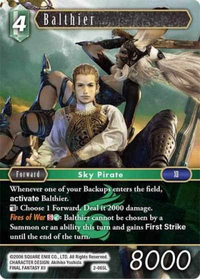Balthier Legend 2-065L Opus II Final Fantasy card