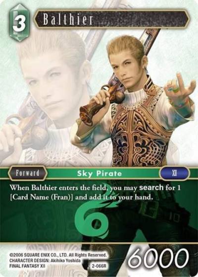 Balthier Rare 2-066R Opus II Final Fantasy card