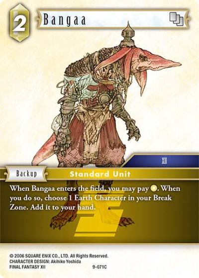 Bangaa 9-071C Opus IX Final Fantasy card
