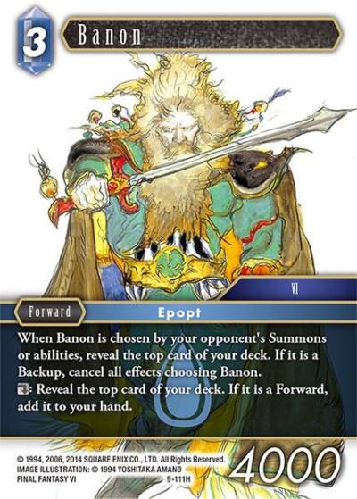Banon 9-111H Opus IX Final Fantasy card