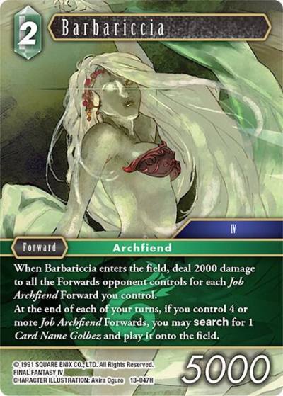 Barbariccia 13-047H Opus XIII: Crystal Radiance Final Fantasy card
