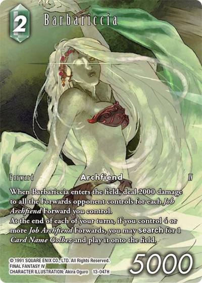 Barbariccia Full Art 13-047H Opus XIII: Crystal Radiance Final Fantasy card