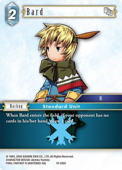 Bard Ingus 10-026C Opus X Final Fantasy card