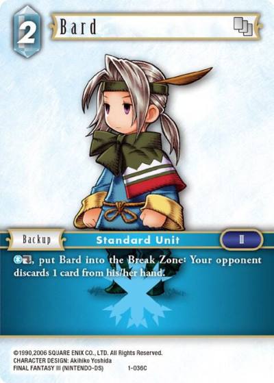 Bard Luneth 1-036C Opus I Final Fantasy card