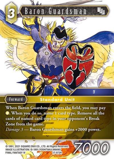 Baron Guardsman 17-072H Rebellion's Call Final Fantasy card