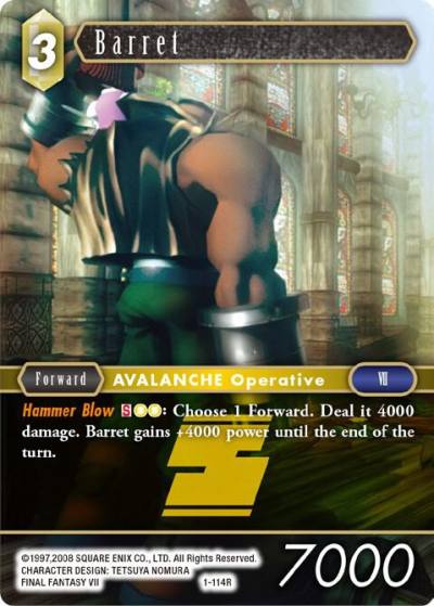 Barret 1-114R Opus I Final Fantasy card
