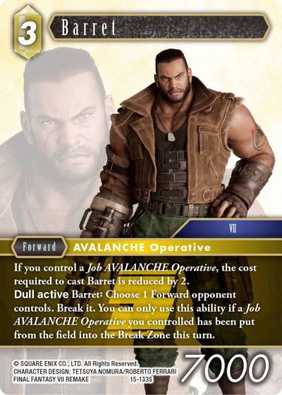 Barret 15-133S Crystal Dominion Final Fantasy card