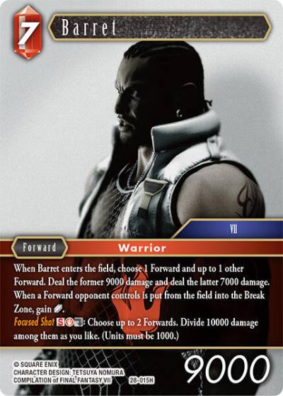 Barret 28-015H Dreamlike Oceans Final Fantasy card