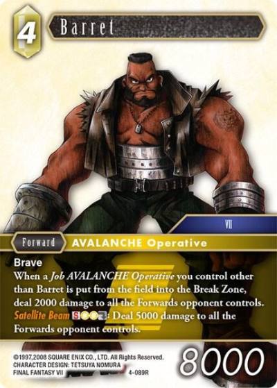 Barret 4-089R Opus IV Final Fantasy card