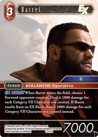 Barret EX 11-131S Opus XI Final Fantasy card