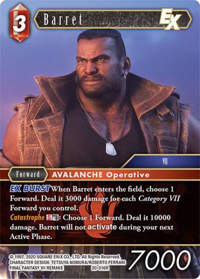 Barret EX 20-016R Dawn of Heroes Final Fantasy card