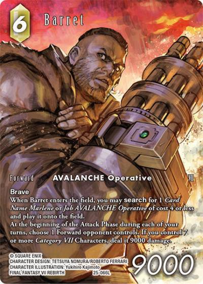 Barret Full Art 25-066L Tears of the Planet Final Fantasy card