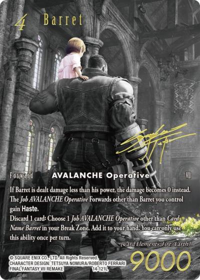 Barret Noir Promo 14-121L FF: Promo Cards Final Fantasy card