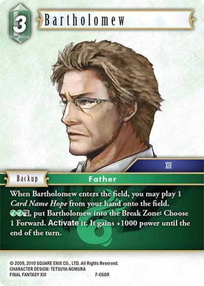 Bartholomew 7-060R Opus VII Final Fantasy card