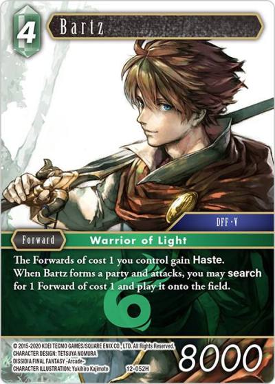 Bartz 12-052H Opus XII Final Fantasy card