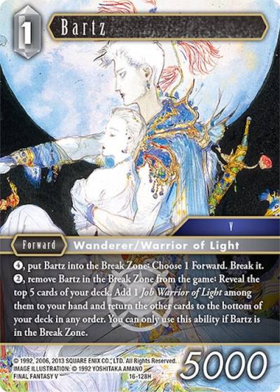 Bartz 16-128H Emissaries of Light Final Fantasy card