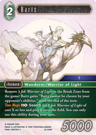 Bartz 22-049H Hidden Hope Final Fantasy card