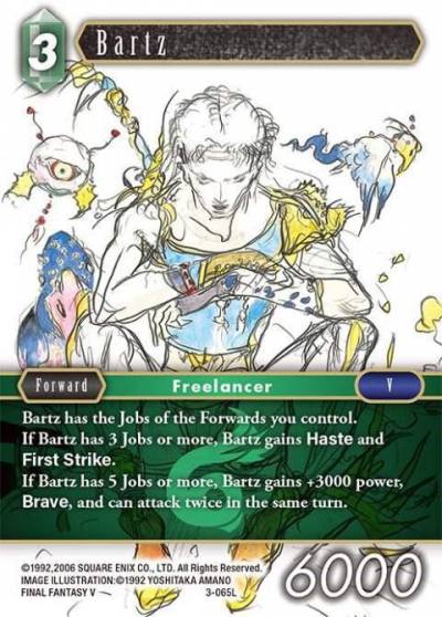 Bartz 3-065L Opus III Final Fantasy card