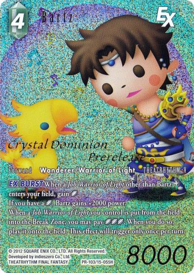 Bartz EX Prerelease Promo PR-103/15-055H FF: Promo Cards Final Fantasy card