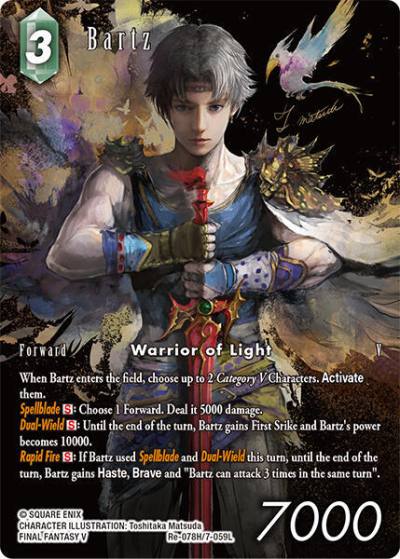 Bartz Full Art Re-078H/7-059L Legacy Collection Final Fantasy card