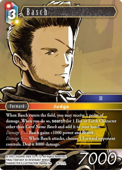 Basch 18-111L Resurgence of Power Final Fantasy card