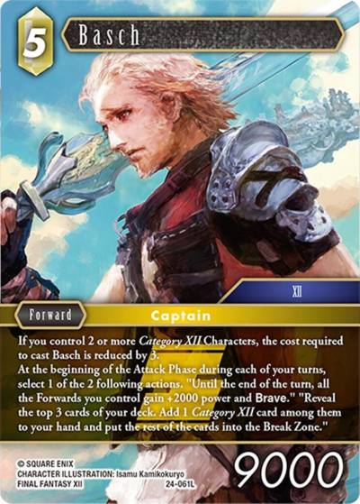 Basch 24-061L Hidden Legends Final Fantasy card