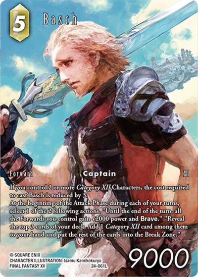 Basch Full Art 24-061L Hidden Legends Final Fantasy card