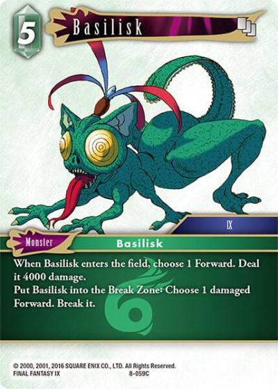Basilisk 8-059C Opus VIII Final Fantasy card