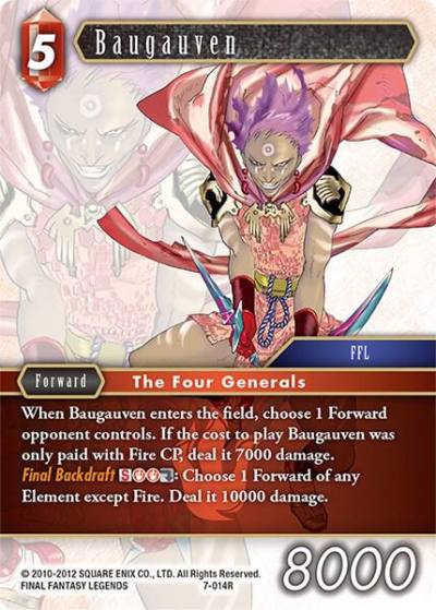 Baugauven 7-014R Opus VII Final Fantasy card