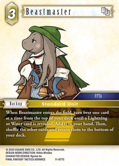 Beastmaster 11-077C Opus XI Final Fantasy card