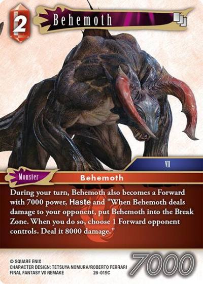 Behemoth 26-019C Gunslinger in the abyss Final Fantasy card