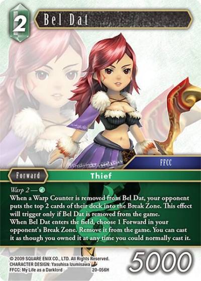Bel Dat 20-056H Dawn of Heroes Final Fantasy card