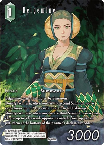 Belgemine Full Art 24-052L Hidden Legends Final Fantasy card