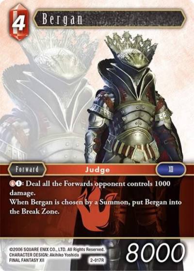Bergan 2-017R Opus II Final Fantasy card